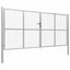 havelåge galvaniseret stål 400x150 cm sølv