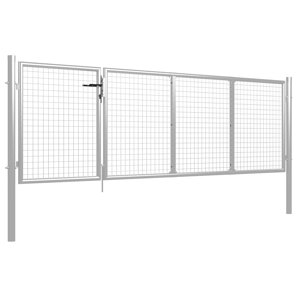 havelåge stål 350x75 cm sølv