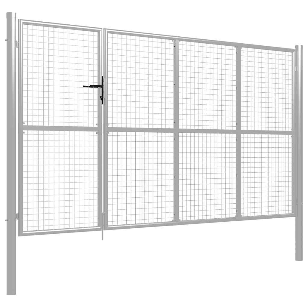 havelåge stål 350x200 cm sølv