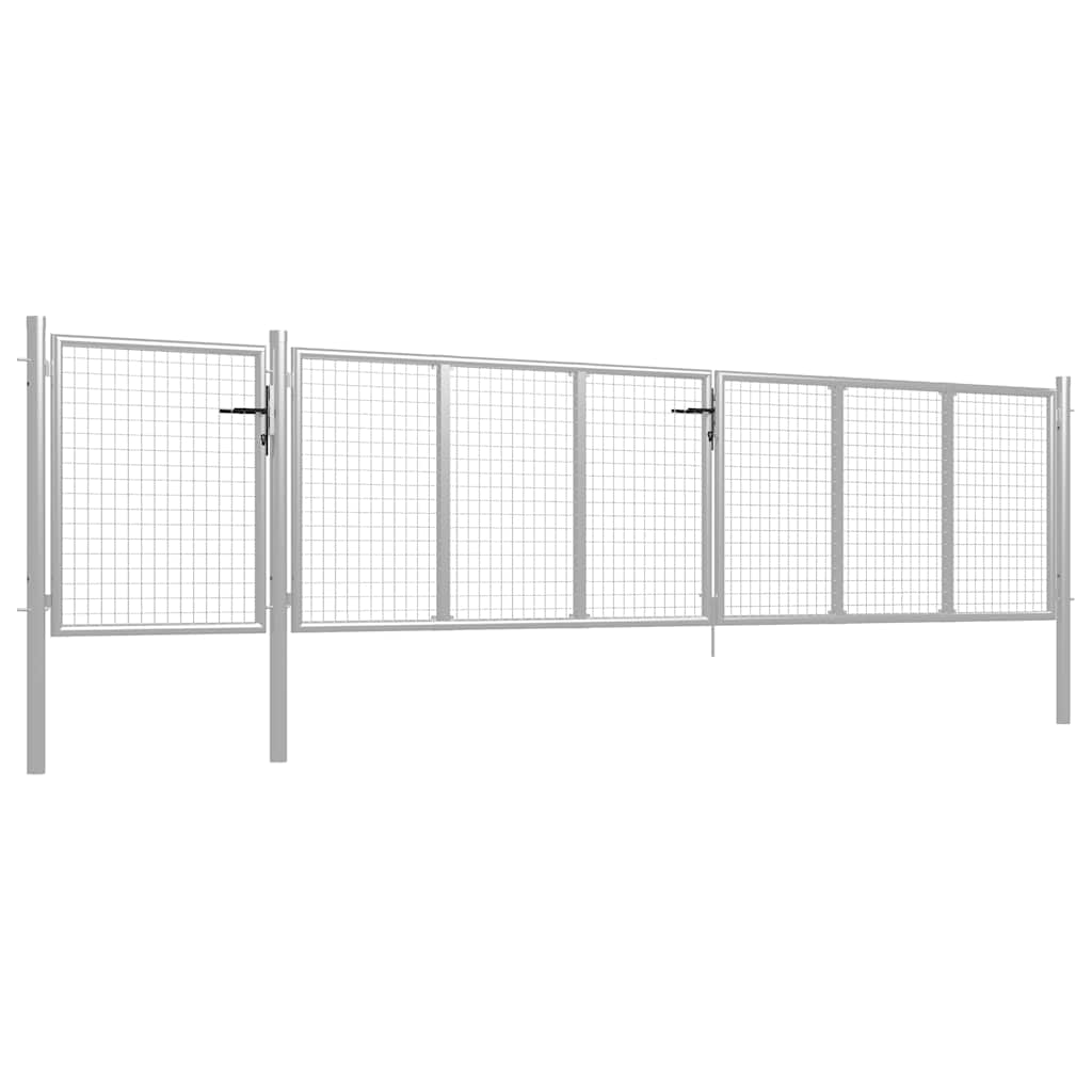 havelåge stål 500x75 cm sølv