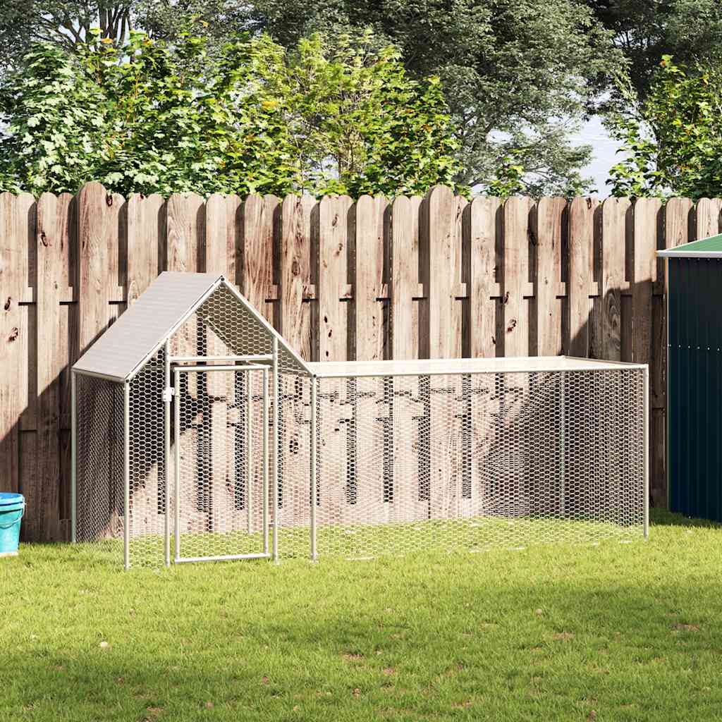 hønsegård 3x1x1,5 m galvaniseret stål billede