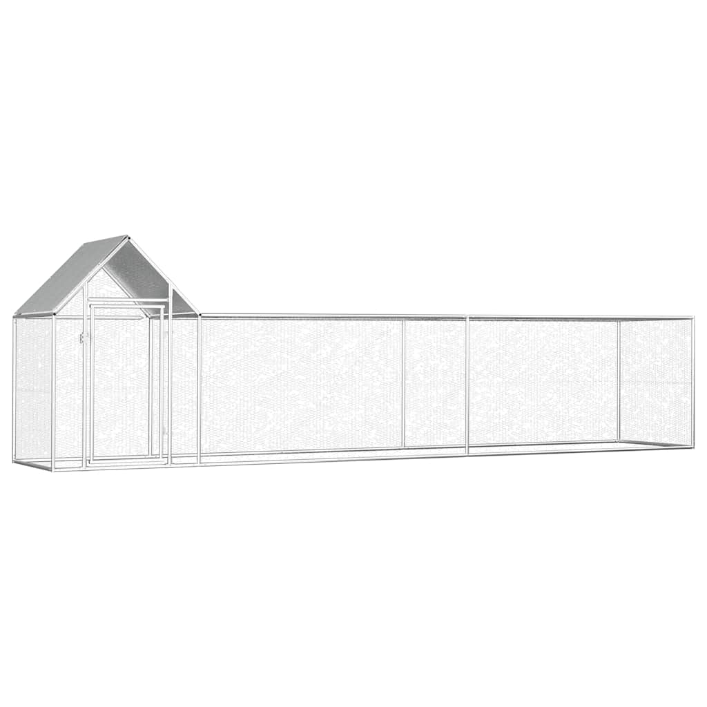 hønsegård 5x1x1,5 m galvaniseret stål billede