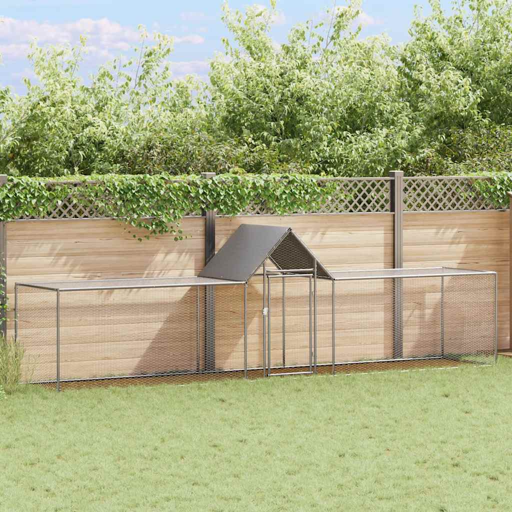 hønsegård5x1x1,5 m galvaniseret stål billede