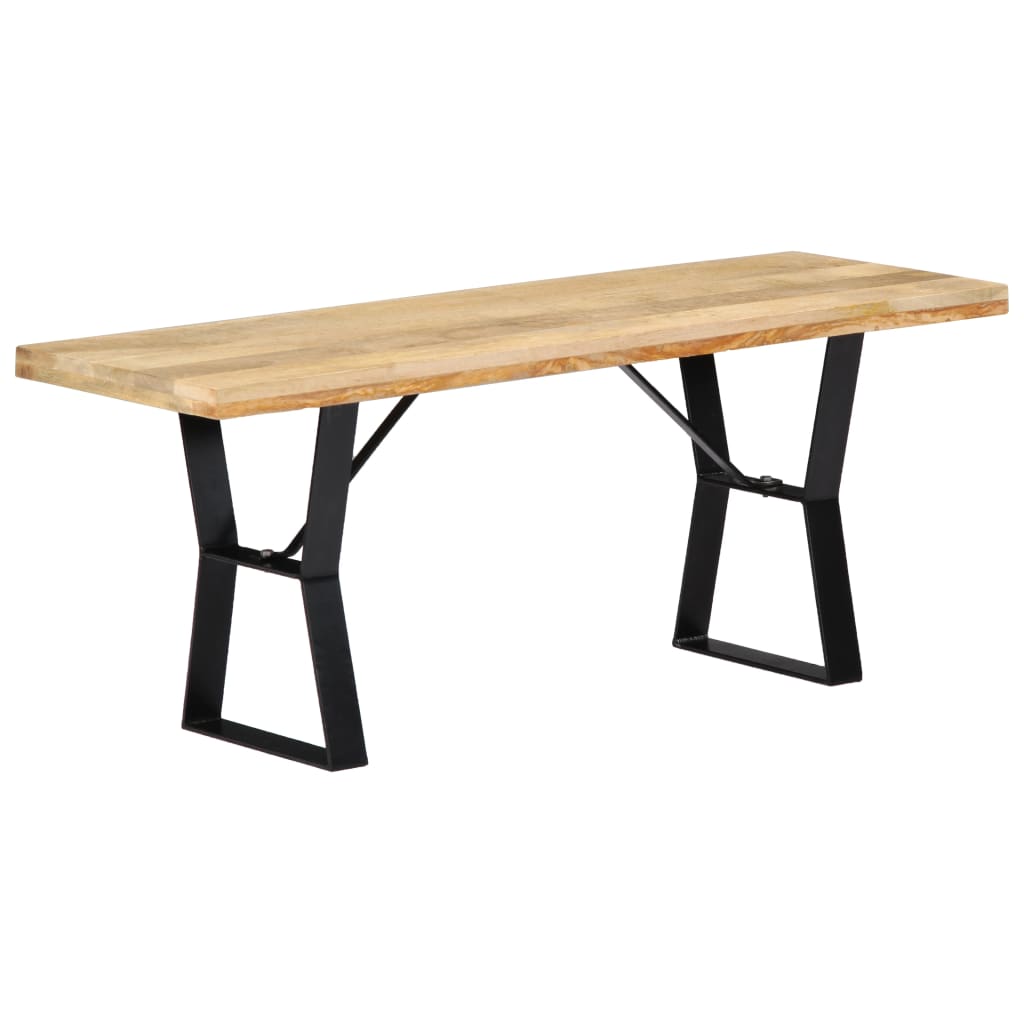 bænk i massivt mangotræ 110 cm