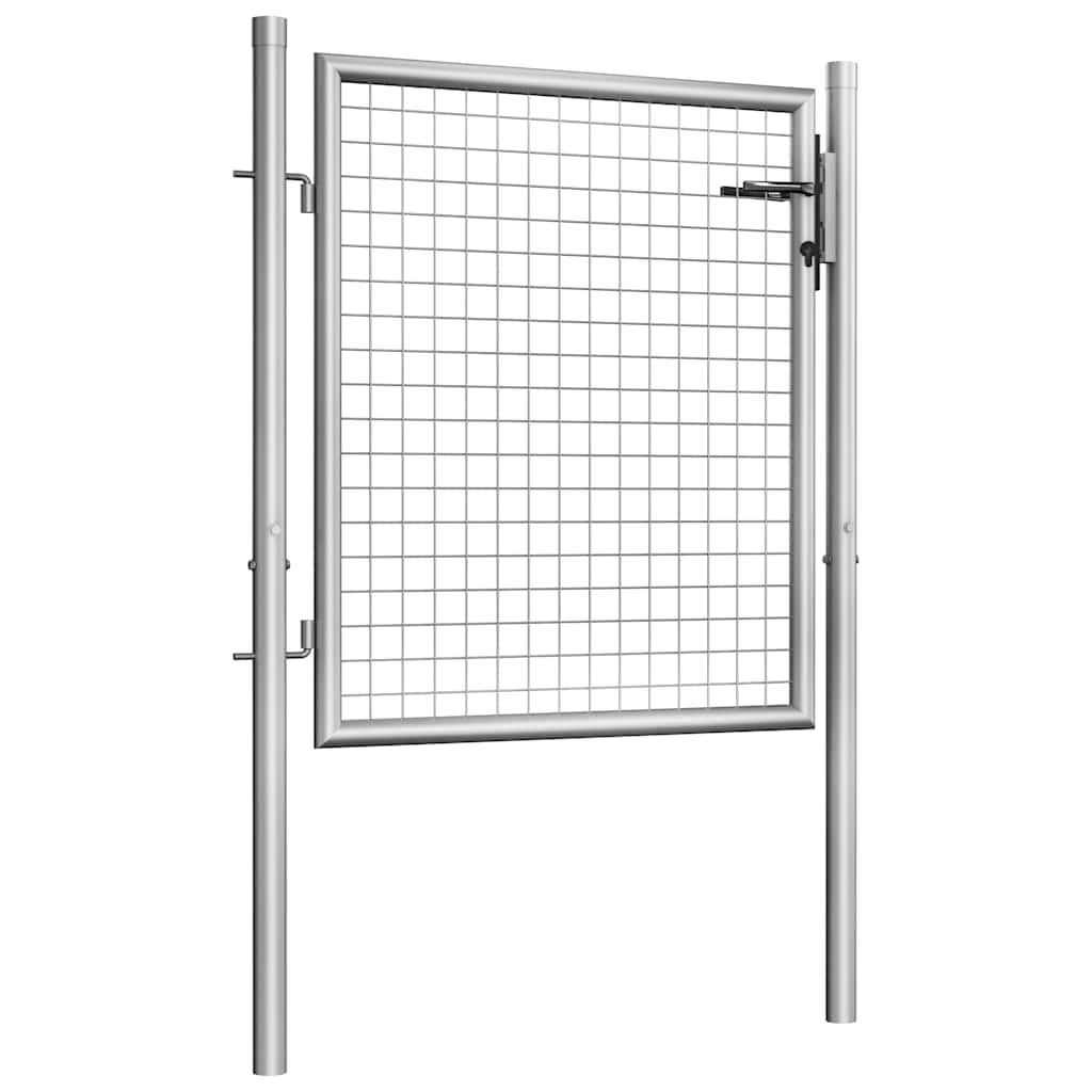 havelåge galvaniseret stål 100x75 cm sølv