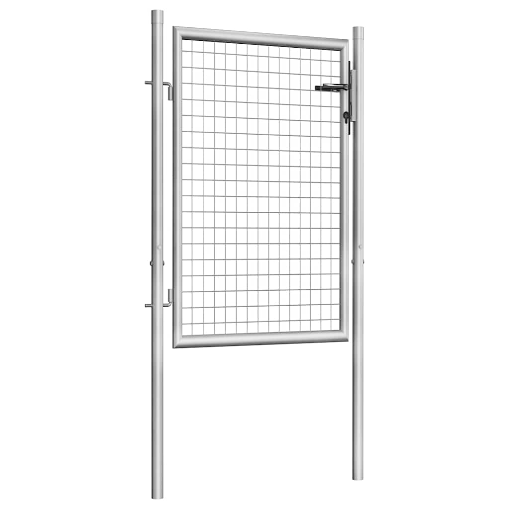 havelåge galvaniseret stål 100x100 cm sølv