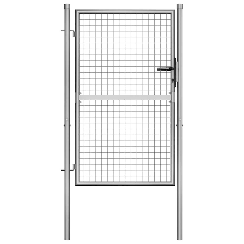 havelåge galvaniseret stål 100x125 cm sølv
