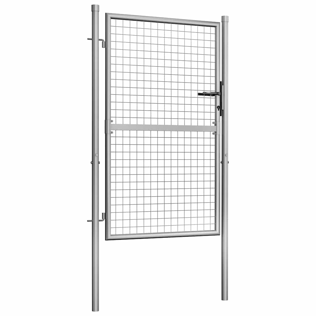 havelåge galvaniseret stål 100x125 cm sølv