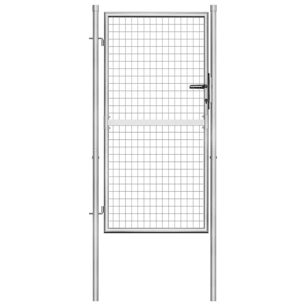 havelåge galvaniseret stål 100x150 cm sølv