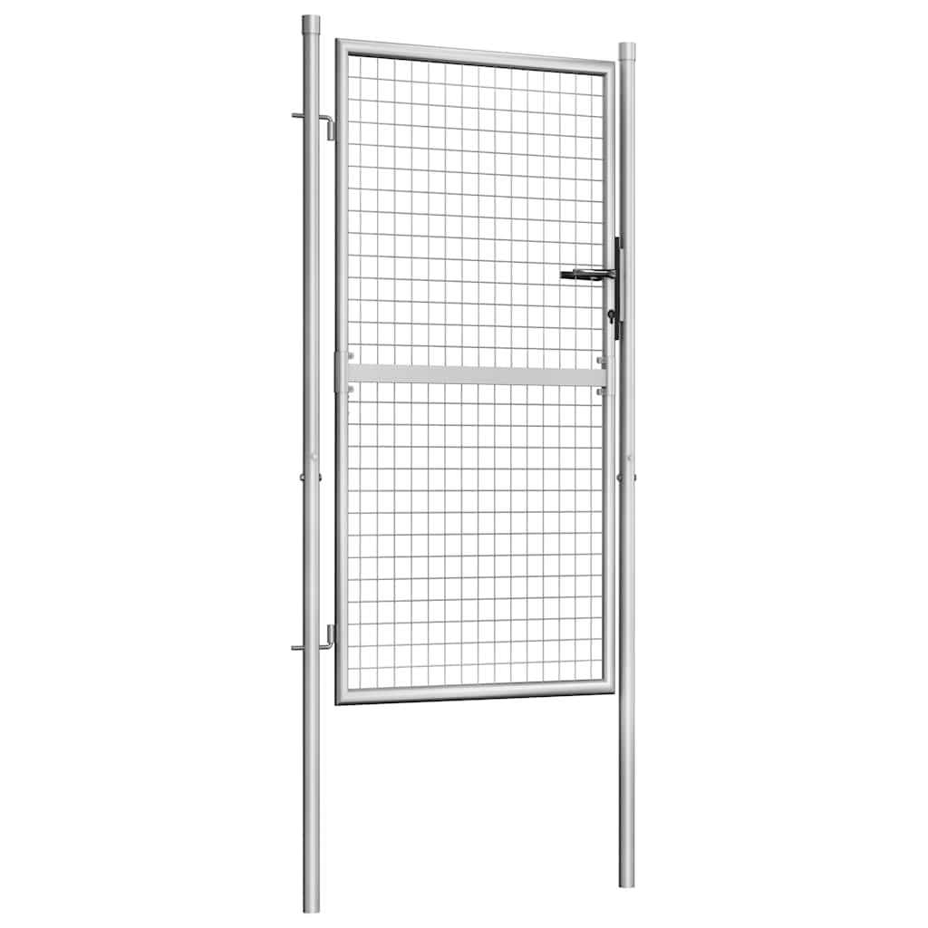 havelåge galvaniseret stål 100x150 cm sølv