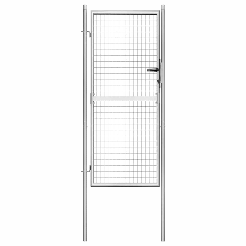havelåge galvaniseret stål 100x175 cm sølv