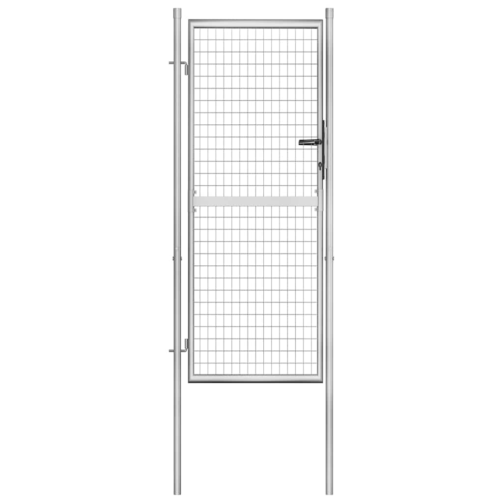 havelåge galvaniseret stål 100x200 cm sølv