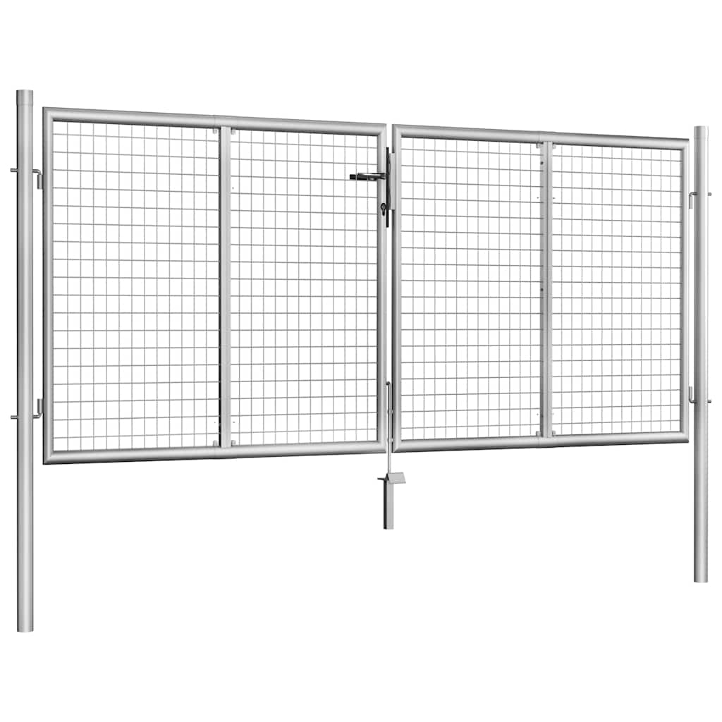havelåge galvaniseret stål 300x100 cm sølv