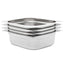 gastronorm beholder 4 stk. GN 1/2 100 mm rustfrit stål