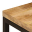 sofabord 100x50x35 cm massivt mangotræ og stål