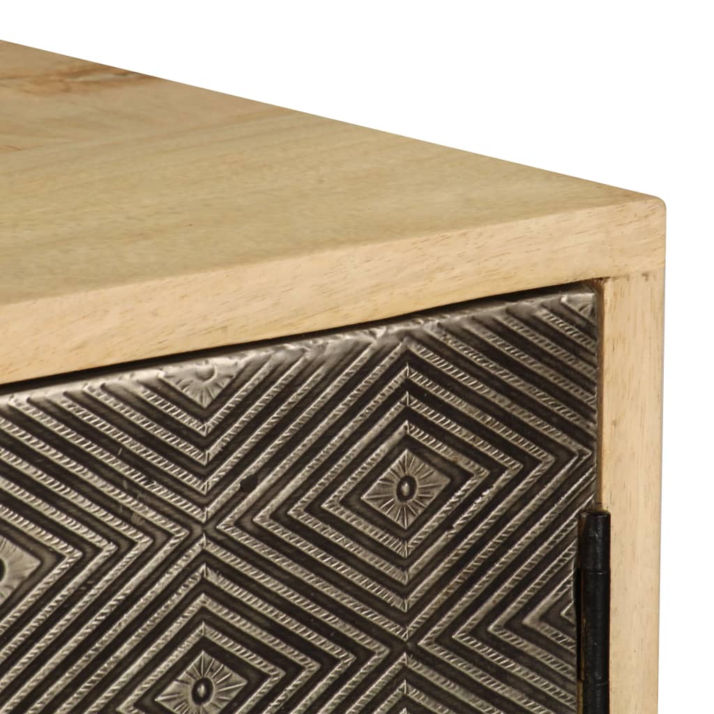 skænk i massivt mangotræ 120 x 30 x 75 cm