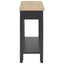 konsolbord 110 x 35 x 80 cm træ sort