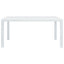 havebord hvid 150 x 90 x 72 cm plastik rattanlook