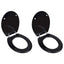toiletsæder med låg 2 stk. MDF sort