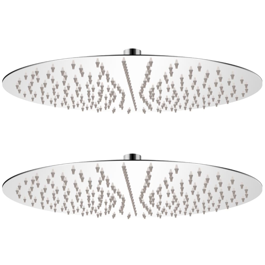 brusehoveder rainshower-funktion 2 stk. rustfrit stål Ø 40 cm