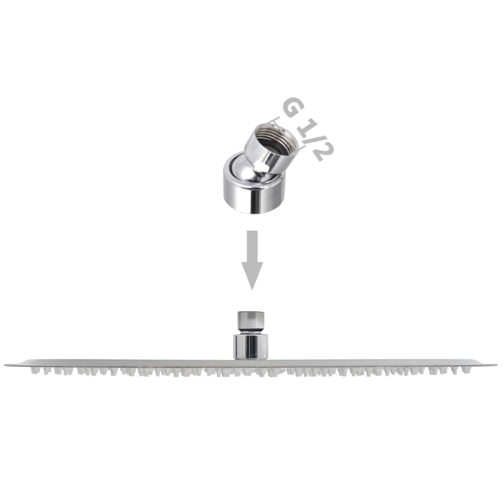 brusehoveder rainshower-funktion 2 stk. rustfrit stål Ø 40 cm