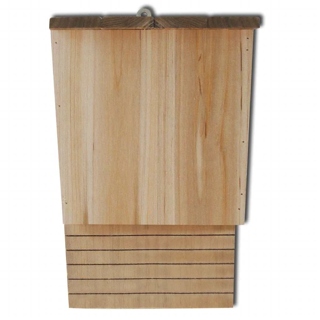 flagermuskasse 4 stk. træ 22 x 12 x 34 cm