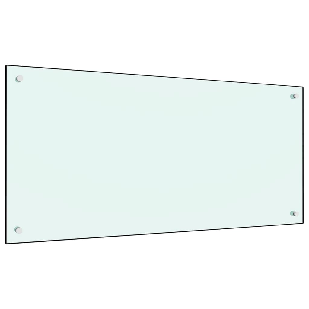 stænkplade 120x60 cm hærdet glas mælkeagtig