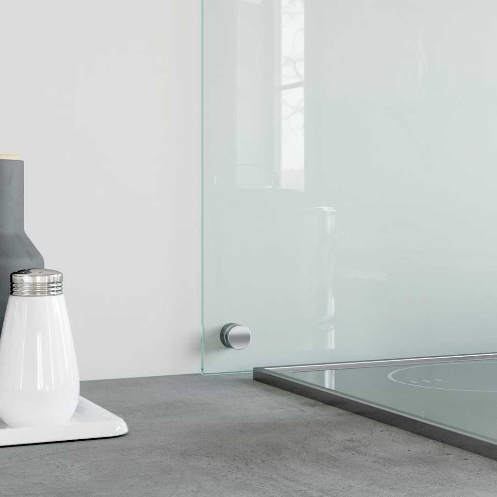 stænkplade 100x40 cm hærdet glas gennemsigtig