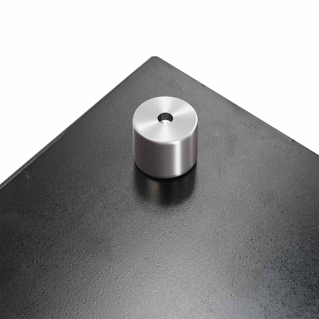 stænkplade 70x50 cm hærdet glas sort
