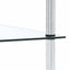 reol 4 hylder 40x40x100 cm hærdet glas transparent