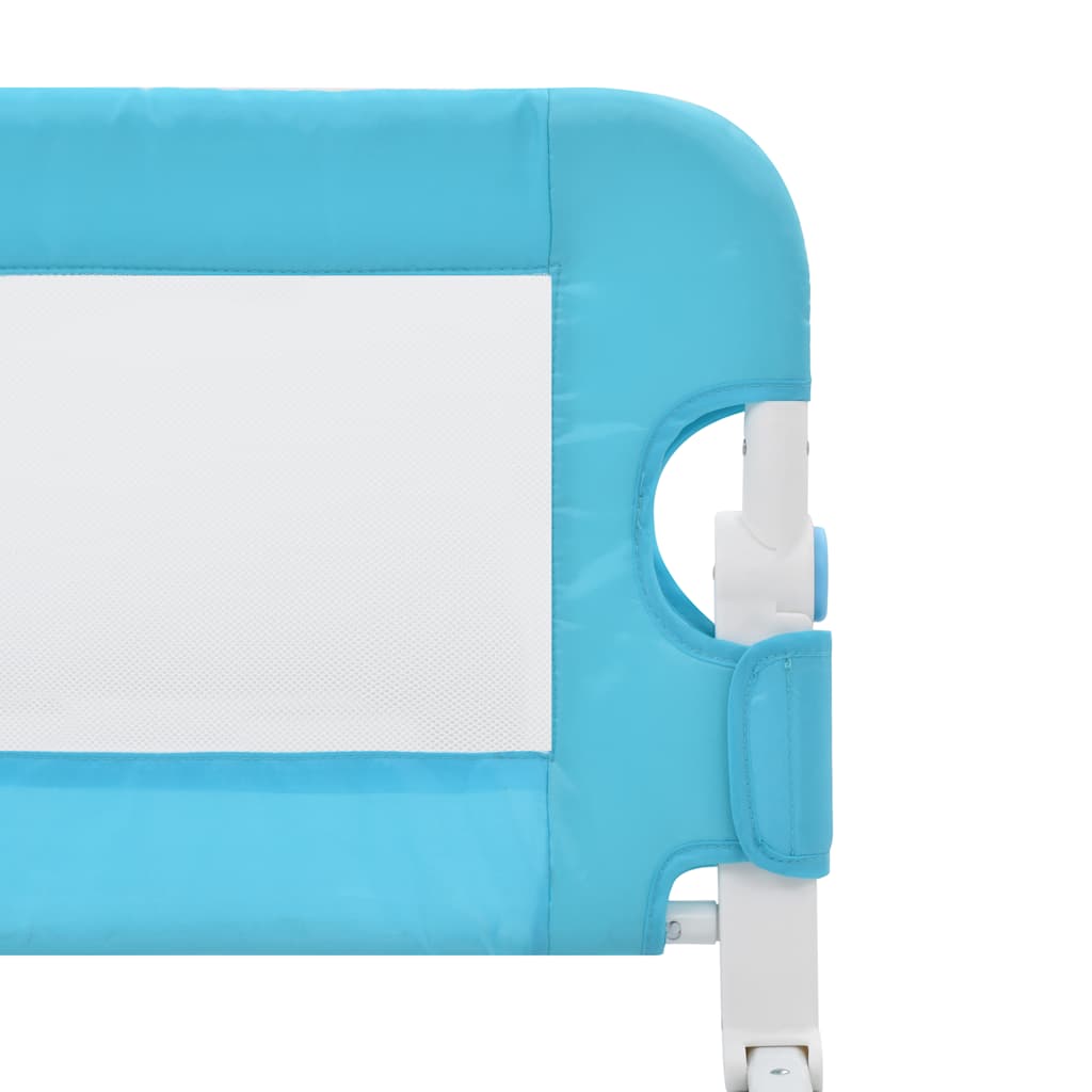 sengegelænder til barneseng 120 x 42 cm polyester blå