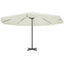 parasol 500 cm aluminium hvid