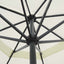 parasol 500 cm aluminium hvid