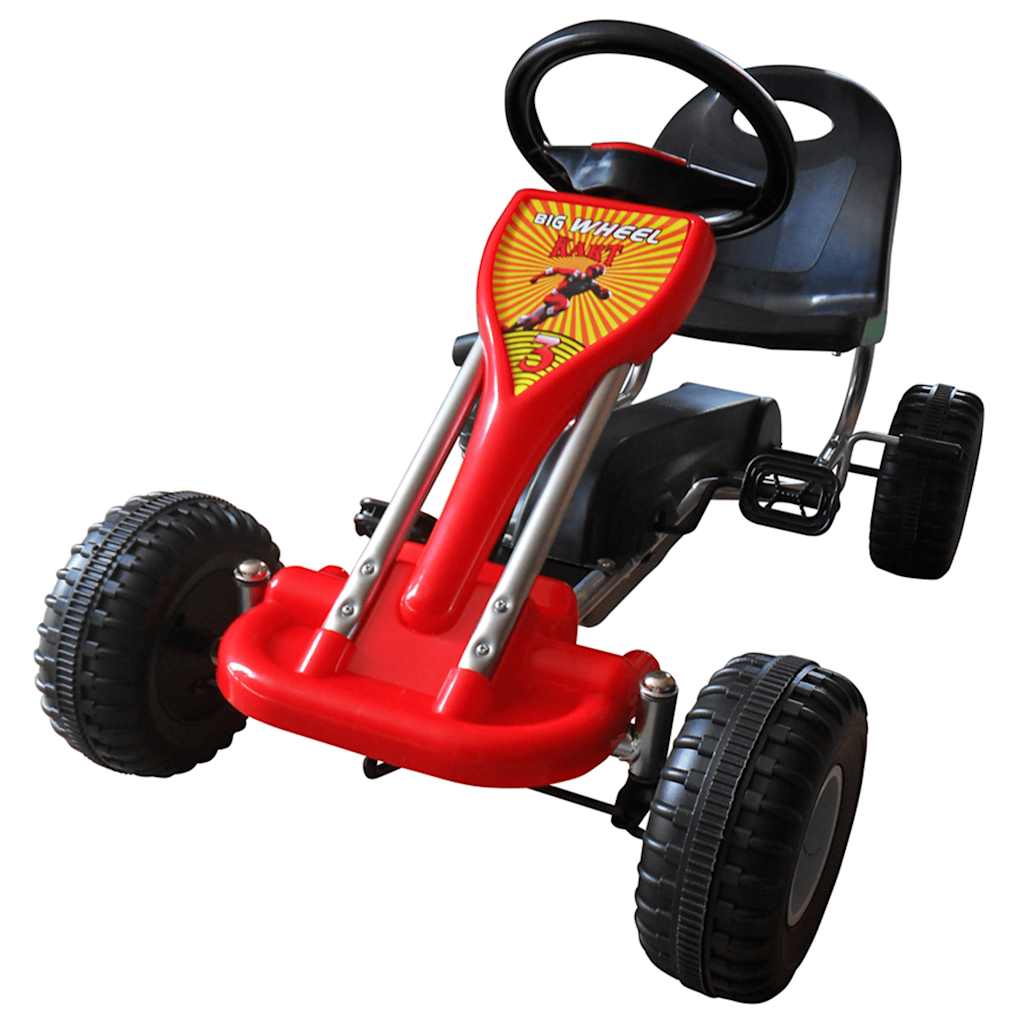 pedal-gokart rød billede