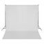 fotobaggrund uden stativ 300x300 cm bomuld hvid