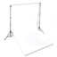 fotobaggrund uden stativ 300x300 cm bomuld hvid