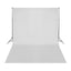 fotobaggrund uden stativ 500x300 cm bomuld hvid