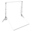 fotobaggrund uden stativ 600x300 cm bomuld hvid