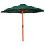 parasol 258 cm grøn