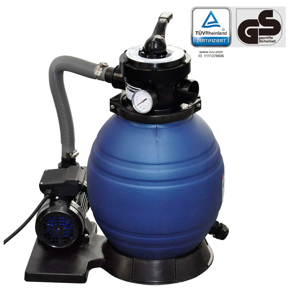 sandfilterpumpe 400 W 11000 l/t billede