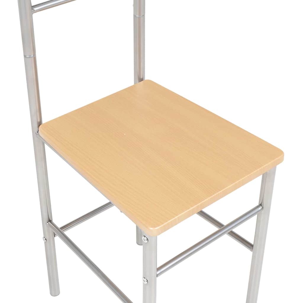 stumtjener med stol 2 stk. metal