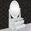 toiletbord med ovalt vippespejl MDF