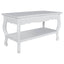 sofabord 2 niveauer MDF hvid