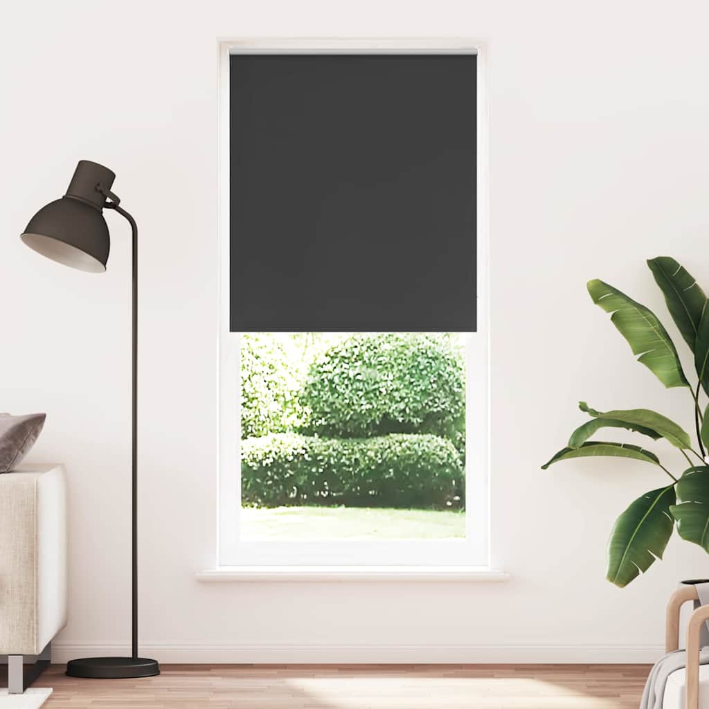 rullegardin mørklægning 124,4x230 cm stofbredde 120 cm sort