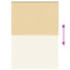 rullegardin mørklægning 144,4x230 cm stofbredde 140 cm beige