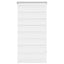 zebragardin 60,9x120 cm stofbredde 56,7 cm hvid
