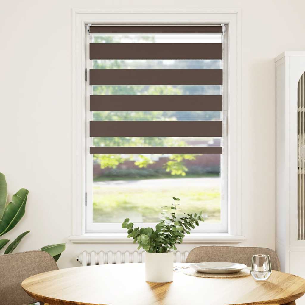 zebragardin 70,9x120 cm stofbredde 66,7 cm kaffe