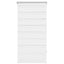 zebragardin 80,9x150 cm stofbredde 76,7 cm hvid