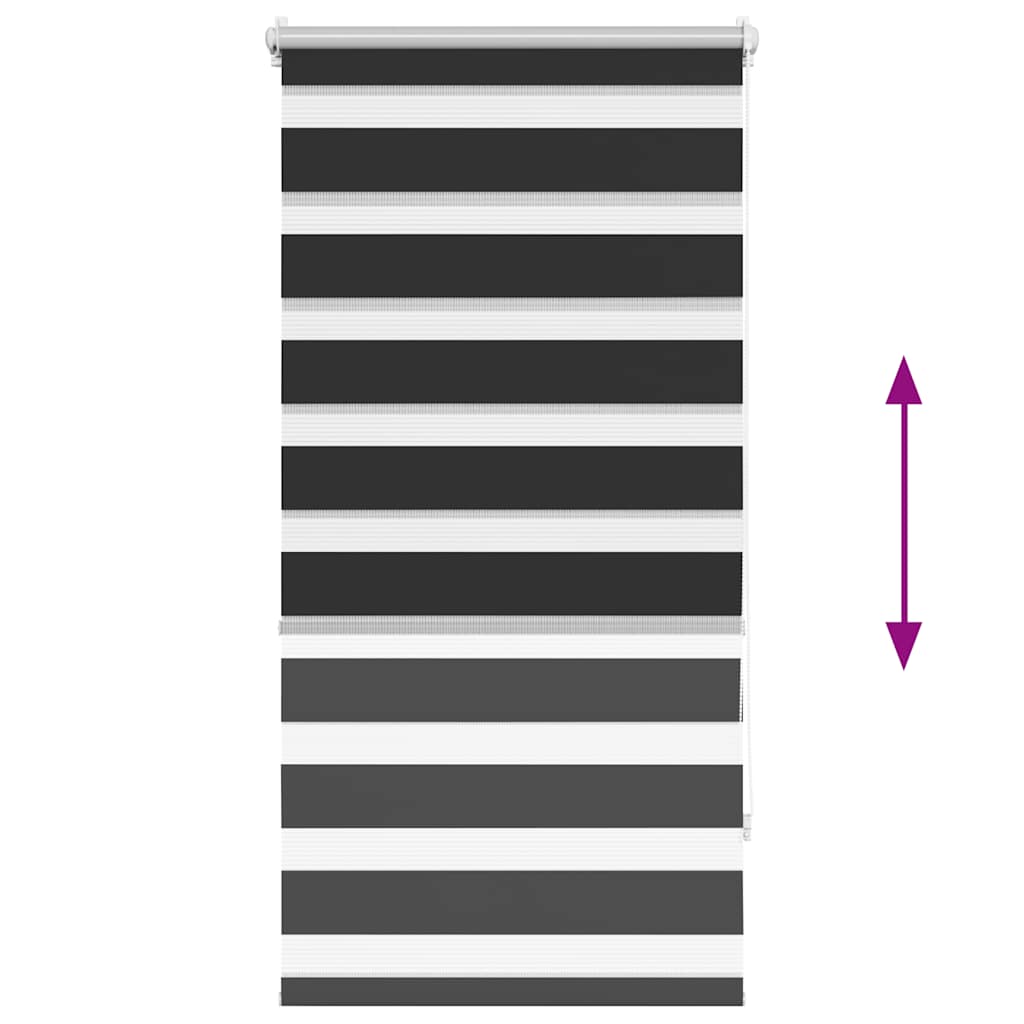 zebragardin 80,9x150 cm stofbredde 76,7 cm sort