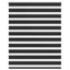 zebragardin 120,9x175 cm stofbredde 116,7 cm sort